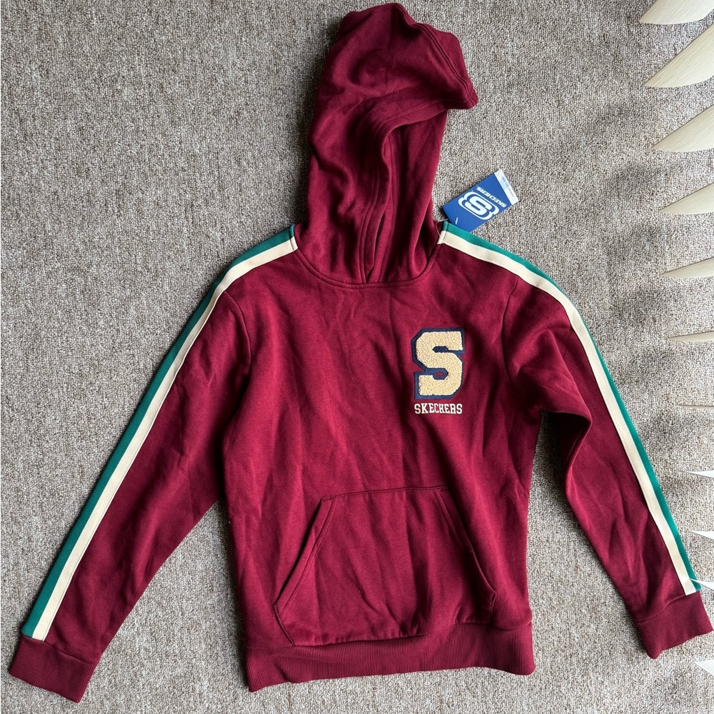 Skechers Fleece Burgundy Hoodie